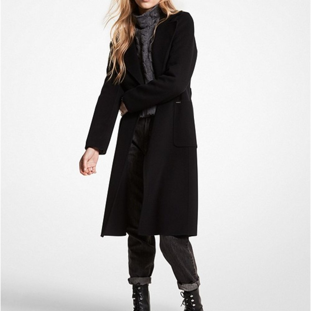 Michael Kors Wool Blend Wrap Coat